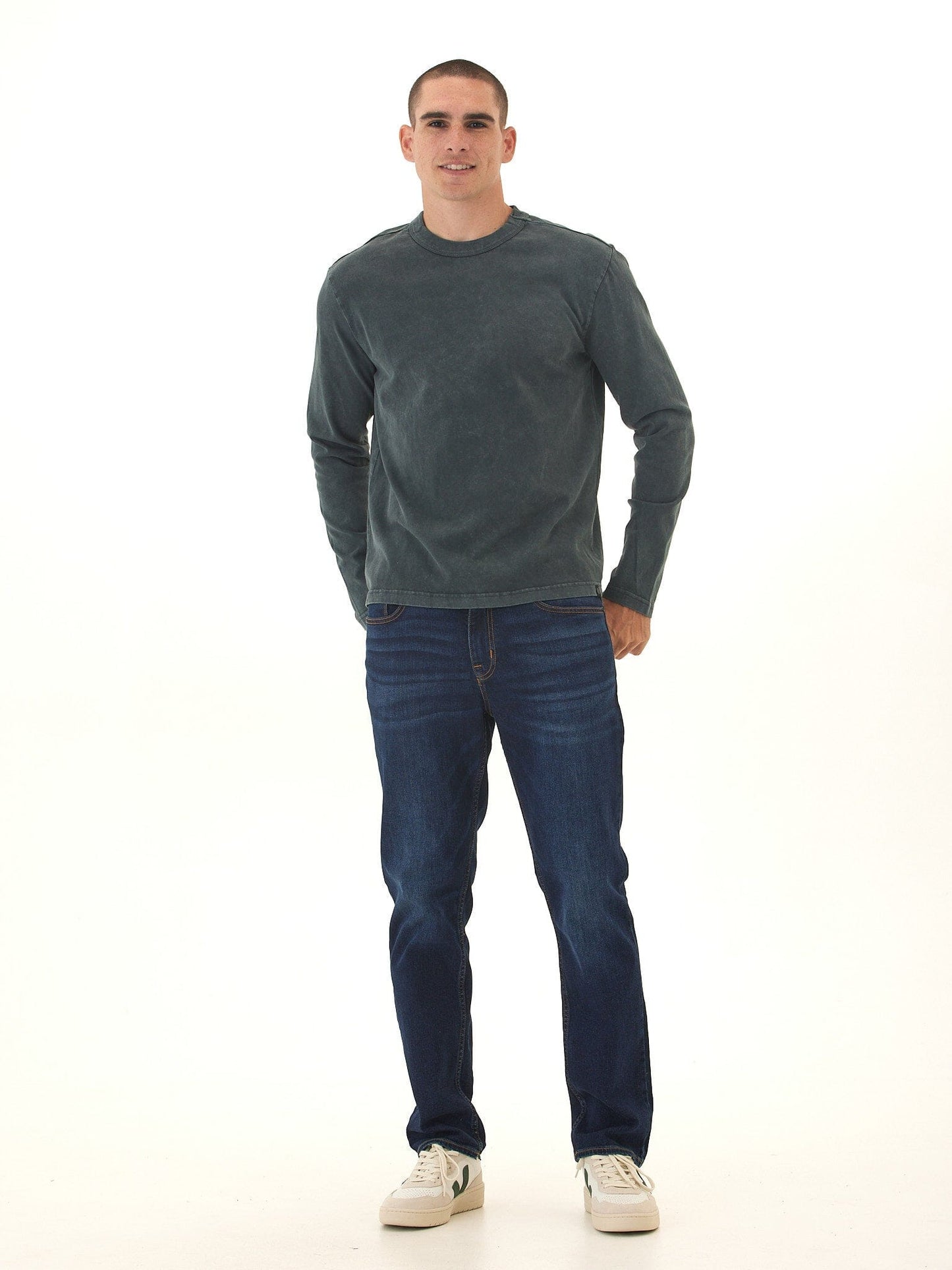 Johnny Relaxed Fit Mineral Wash Mediumweight Jersey Long Sleeve Tee