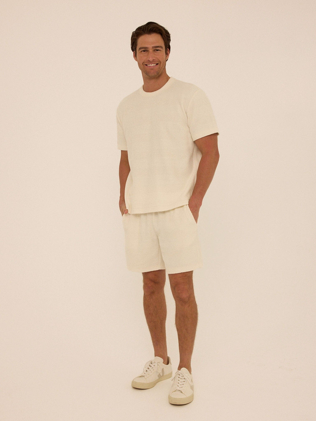 Chadwick Jacquard Textured Stripe Relaxed Tee