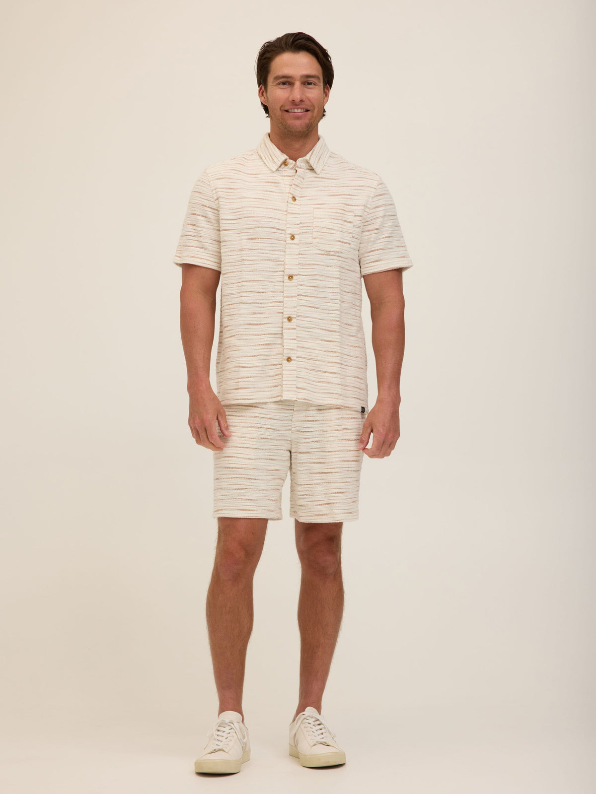 Paxton Shoreline Terry Button-Down Pocket Shirt