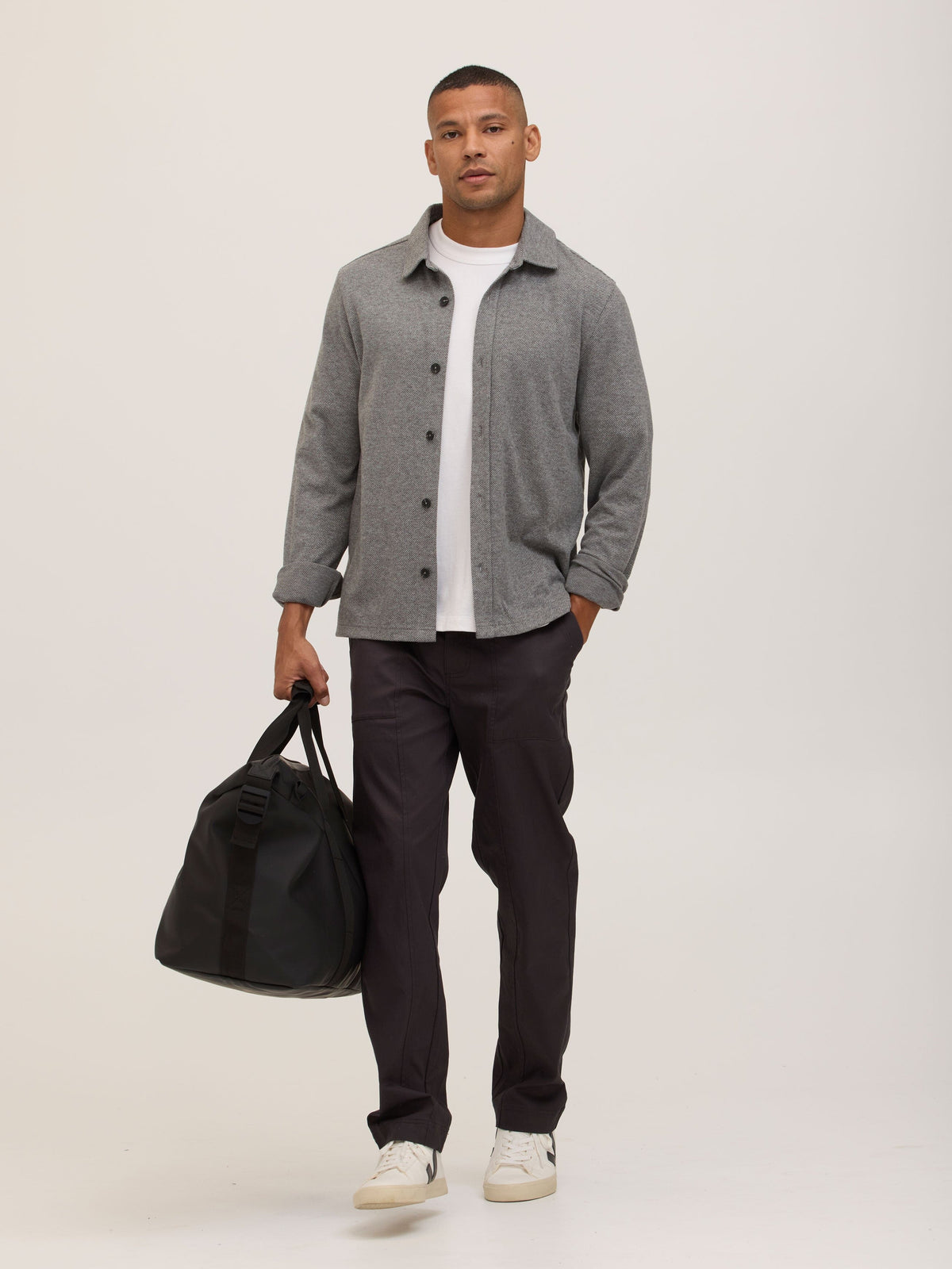 Carter Brushed Jacquard Button-Down Shirt