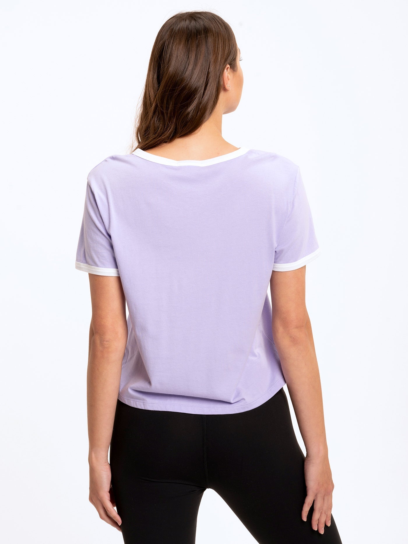 Clea Crop Ringer Tee