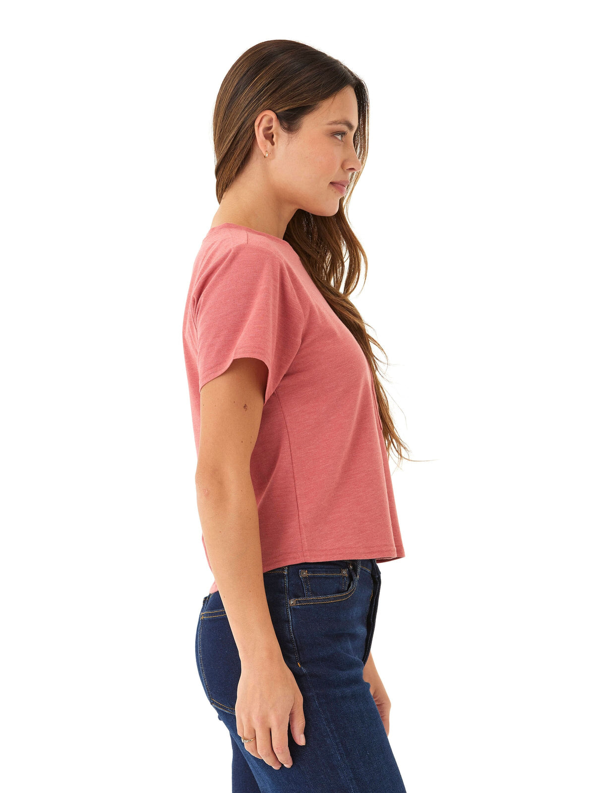 Shelbie Triblend Jersey Pocket Tee
