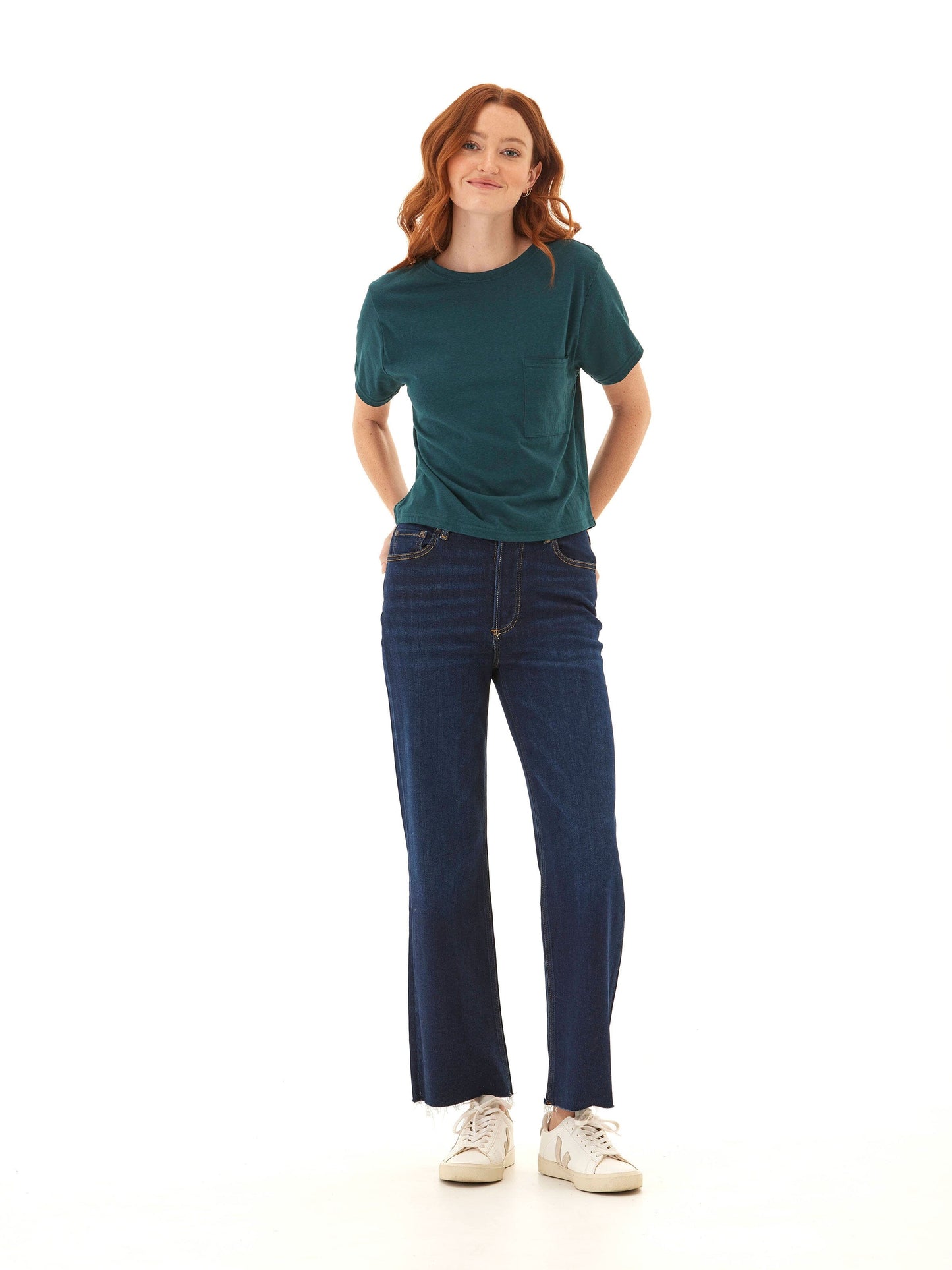 Shelbie Triblend Jersey Pocket Tee