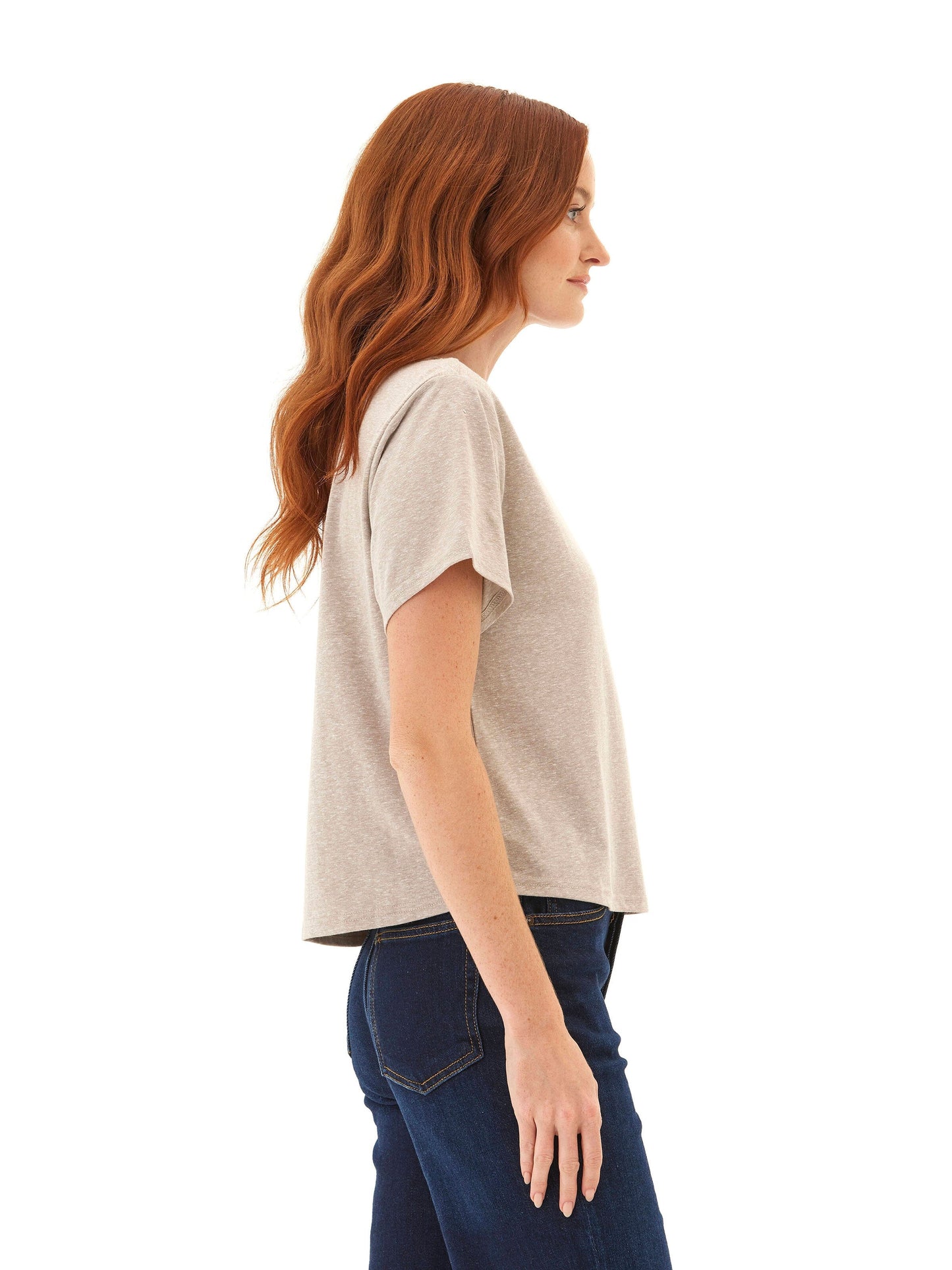 Shelbie Triblend Jersey Pocket Tee