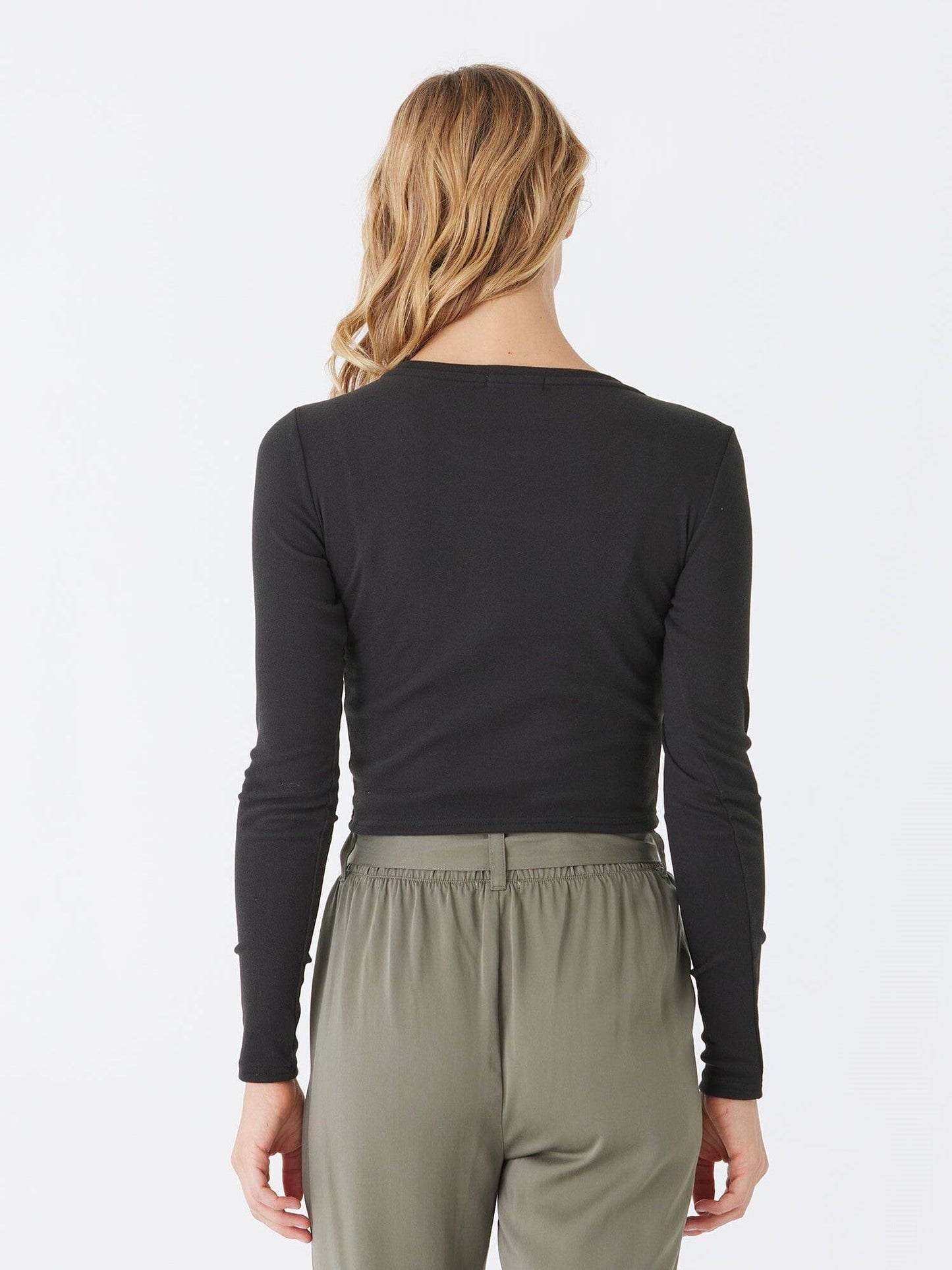 Guadalupe Luxe Rib Long Sleeve Crop Tee