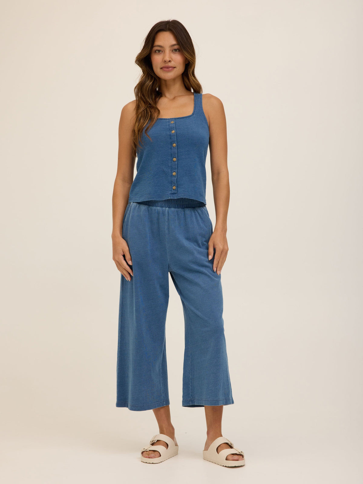 Jamila Indigo Jersey Tank