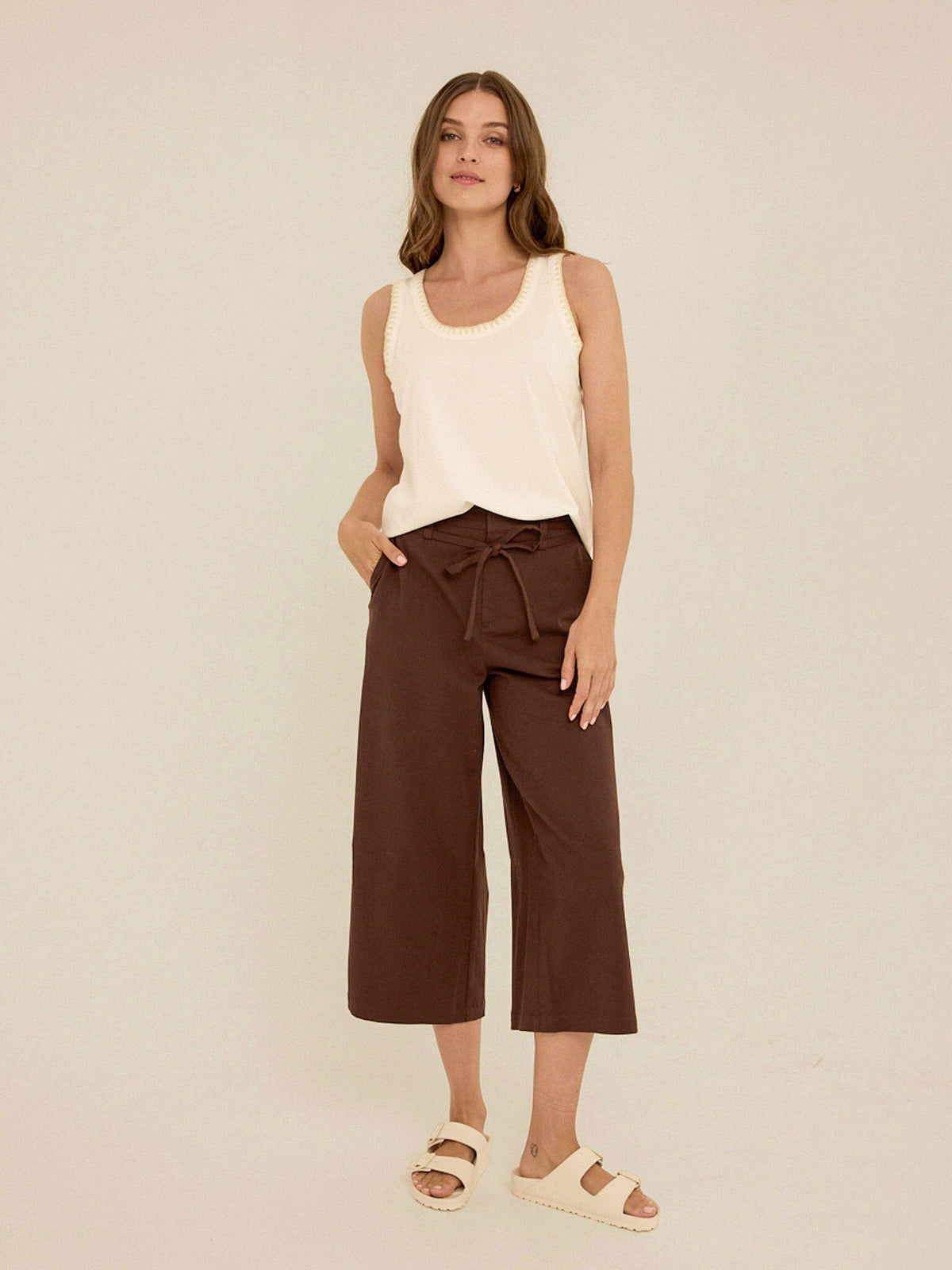 Bemmie Stretch Twill Relaxed Capri Pant