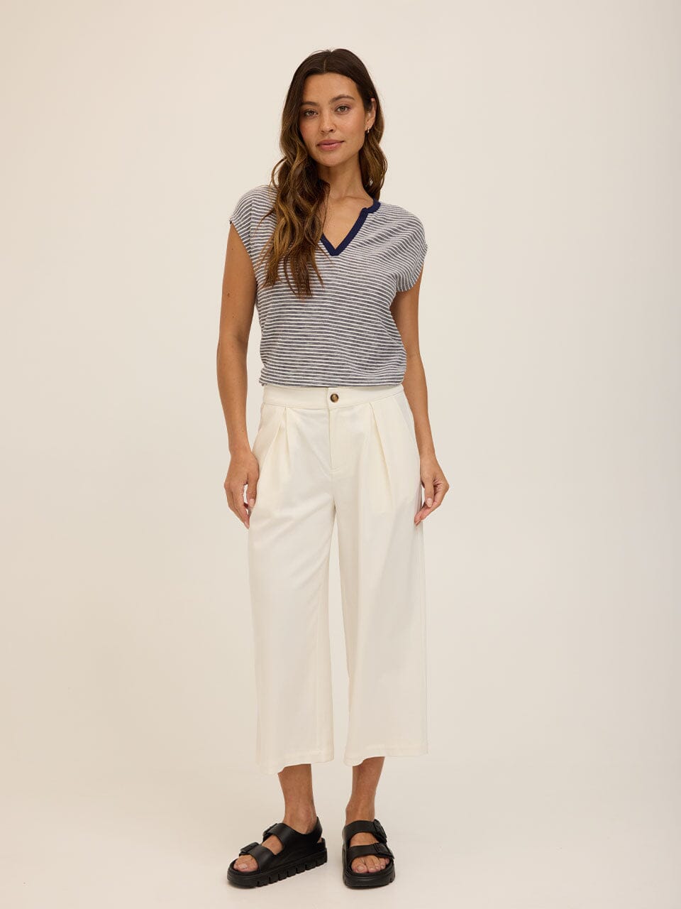 Alonna Stripe Jersey Top