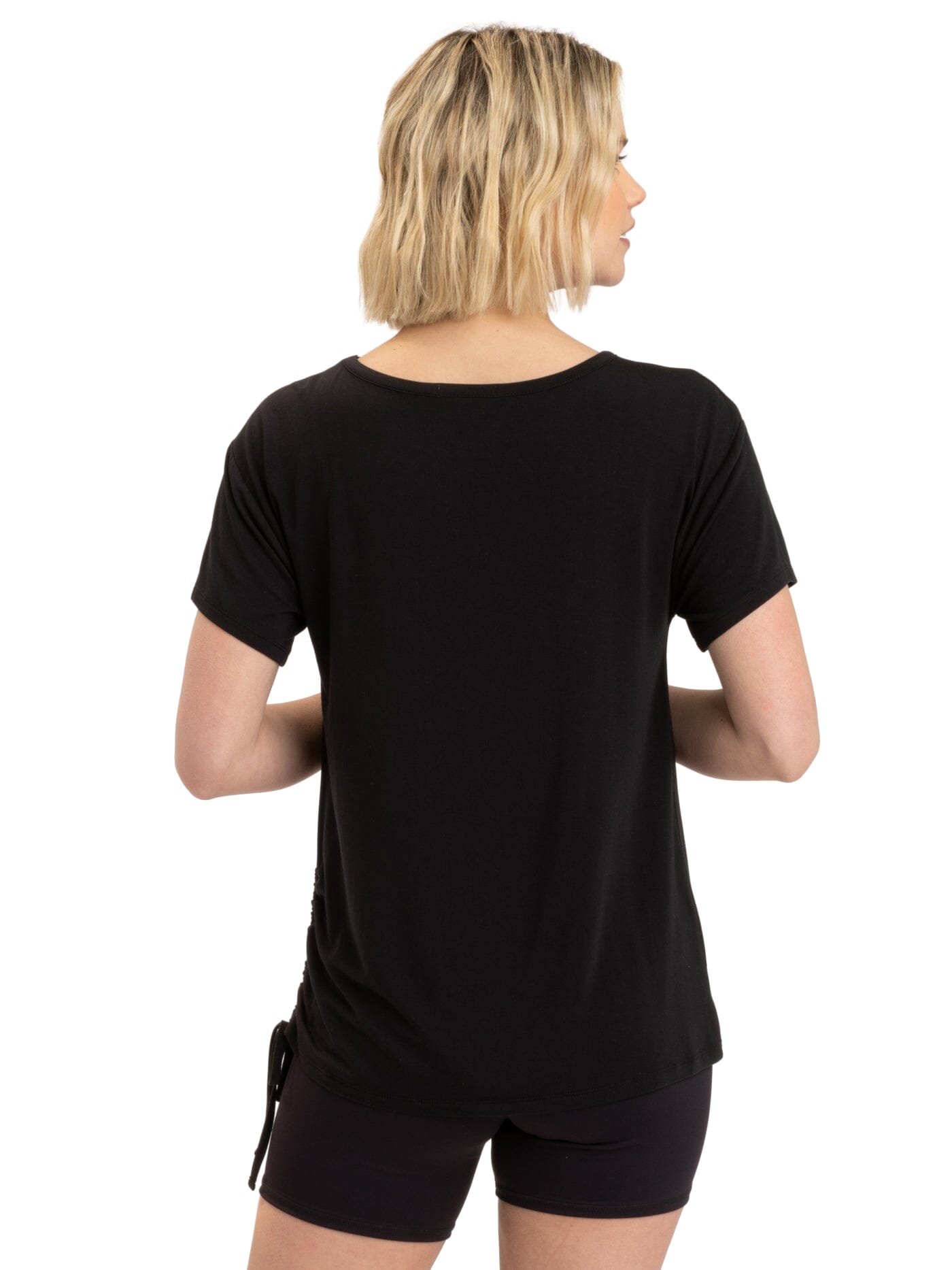 Nia Side Ruched Jersey Tee