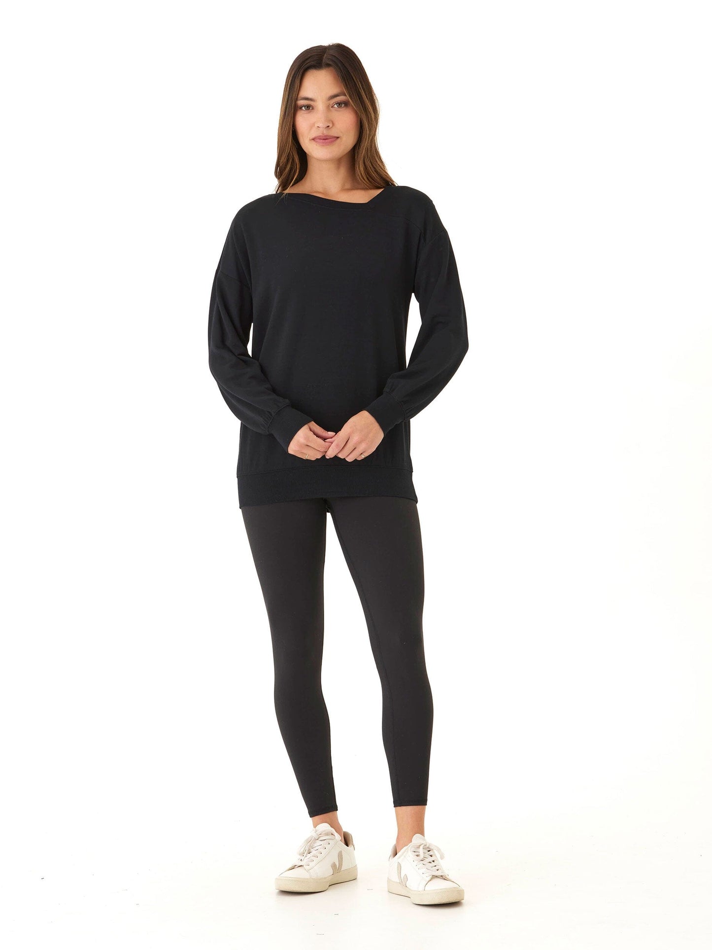 Merida Feather Fleece Asymmetrical Tunic