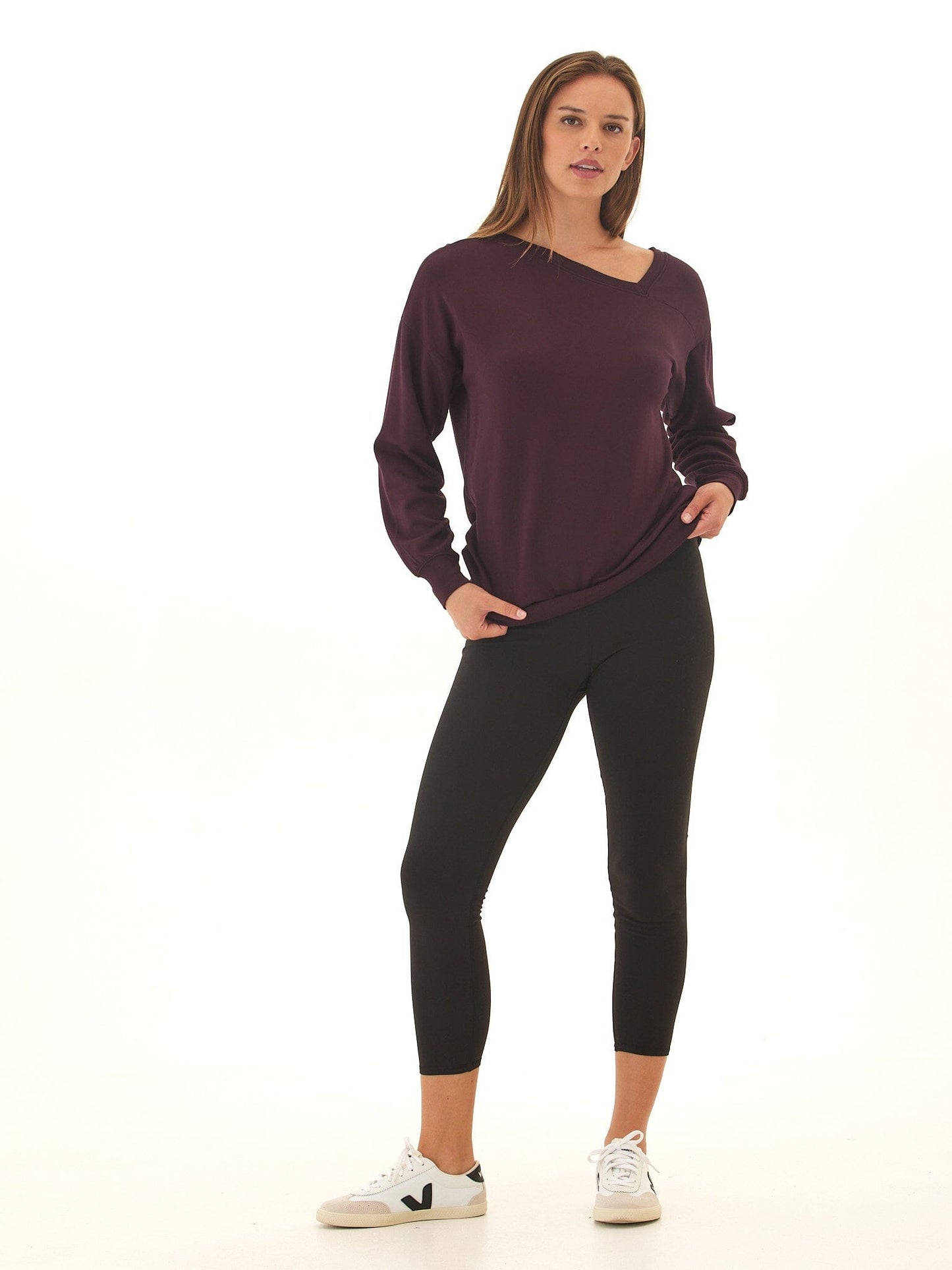 Merida Feather Fleece Asymmetrical Tunic