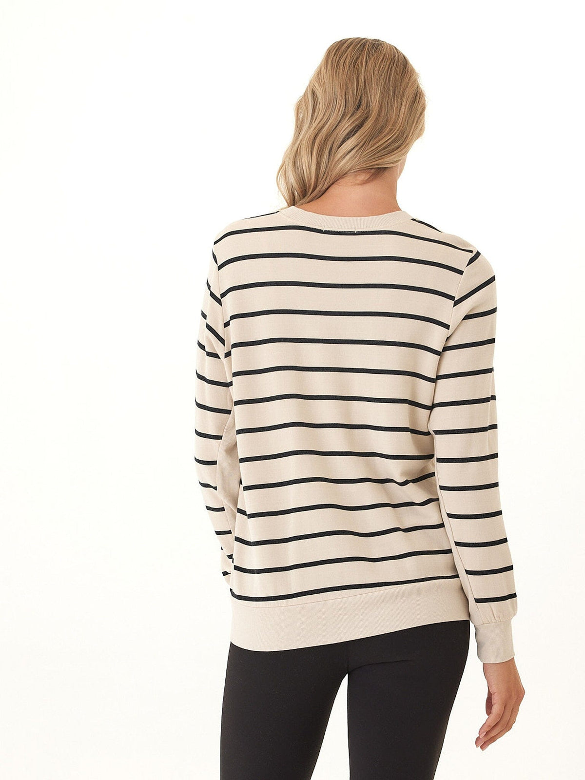 Quincy Feather Fleece Rib Mix Pullover