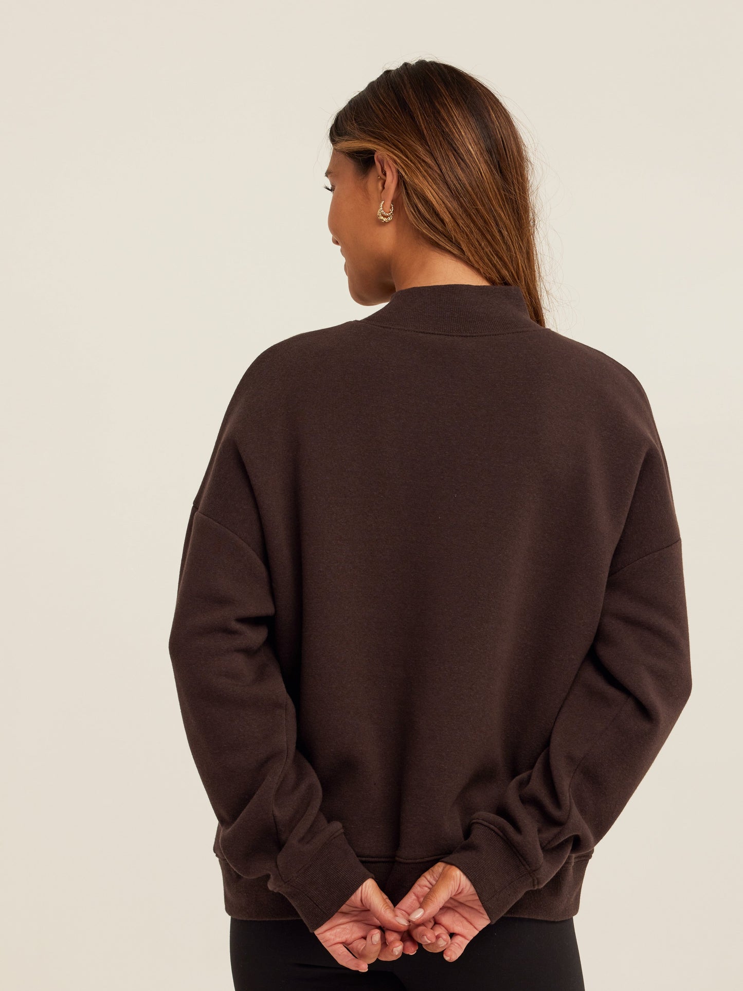 Karlie Triblend Fleece Mock Neck Pullover