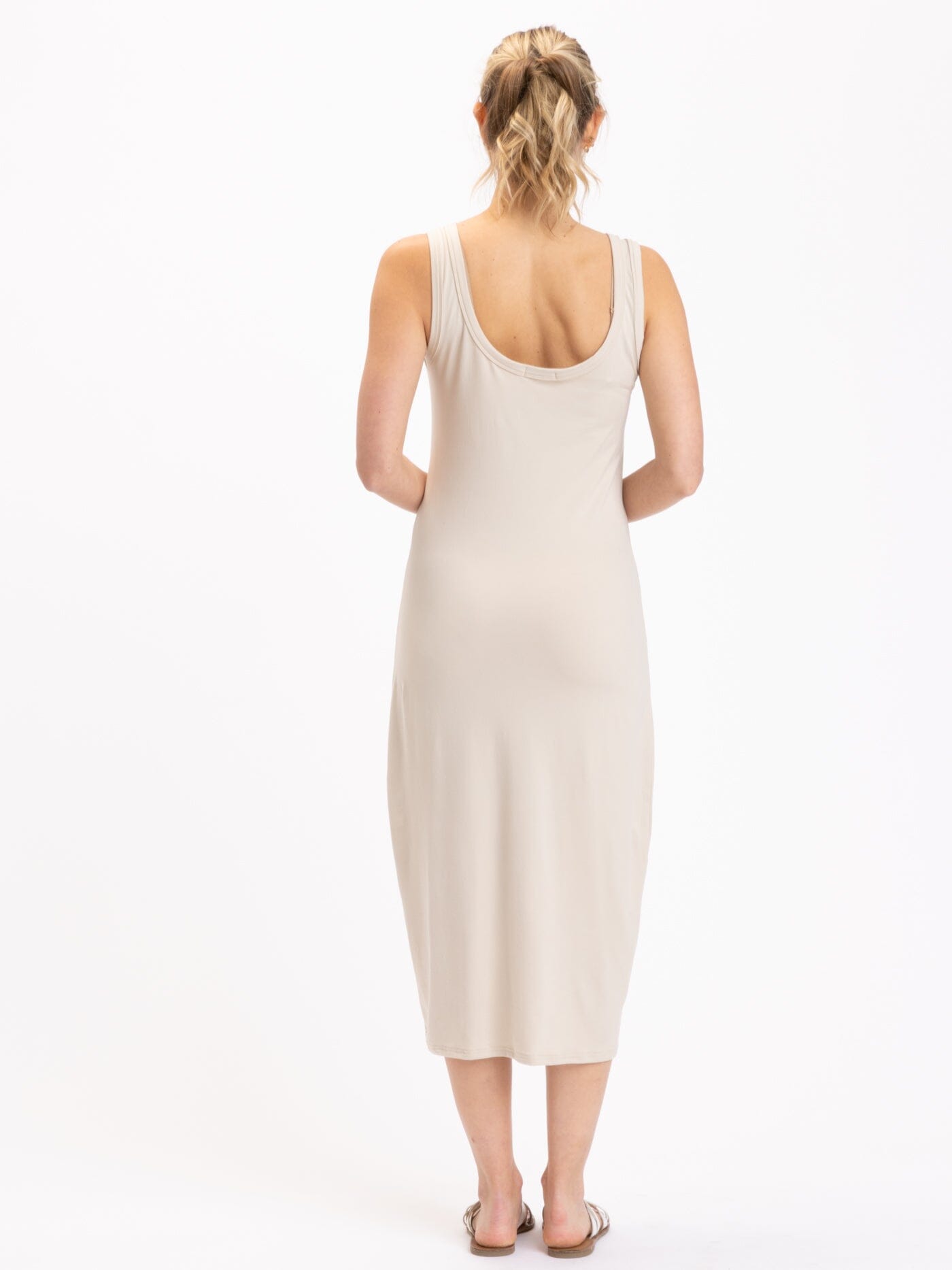 Catelynn Luxe Jersey Midi Tank Dress