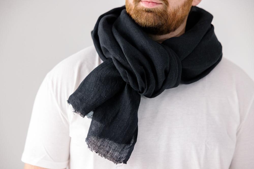 Telba Pure Linen Handwoven Shawl