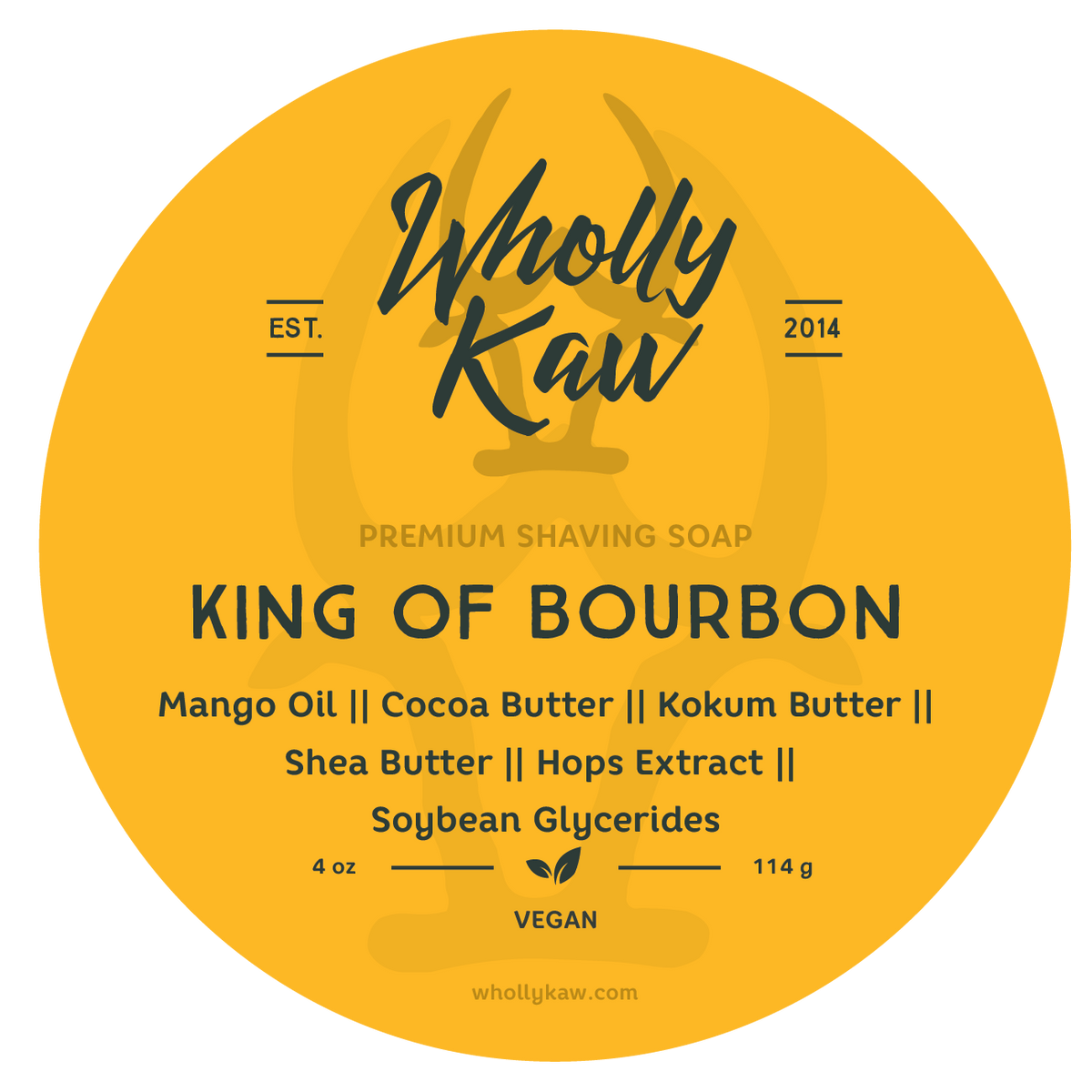 King of Bourbon Shaving Soap