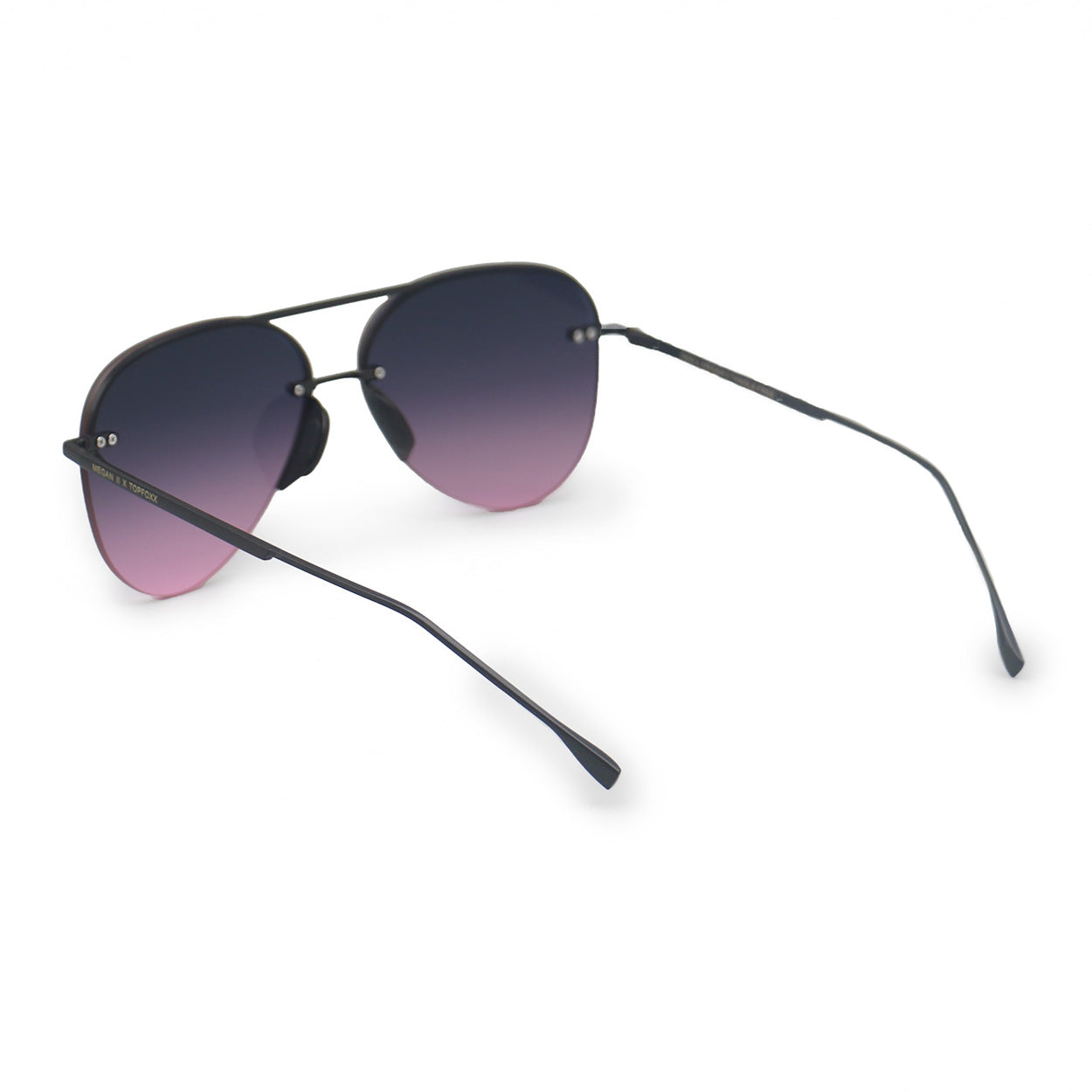Smaller Megan 2 Faded Purple Pink - Tangle Free Aviator Sunglasses
