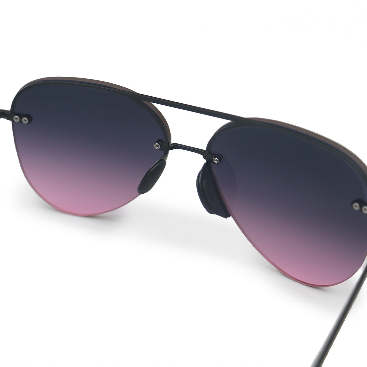 Smaller Megan 2 Faded Purple Pink - Tangle Free Aviator Sunglasses