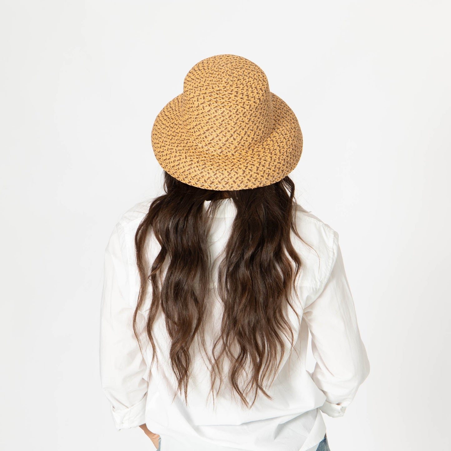 Lana - Women's Mixed Ultrabraid Round Bell Shaped Hat (UBM6833)