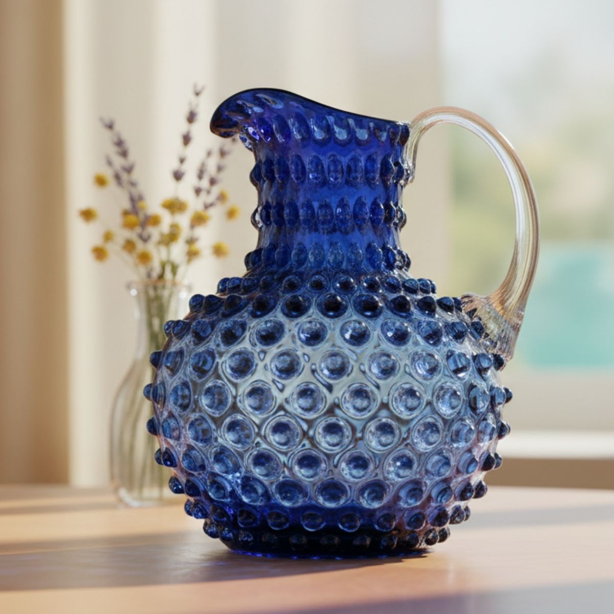 Hobnail Jug - Large - Atlantic Blue - Osadia Concept Store