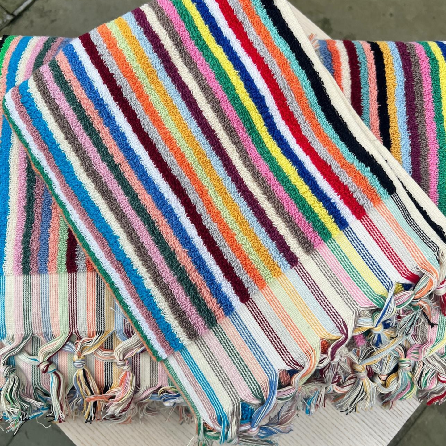 Striped Terry Towel Set