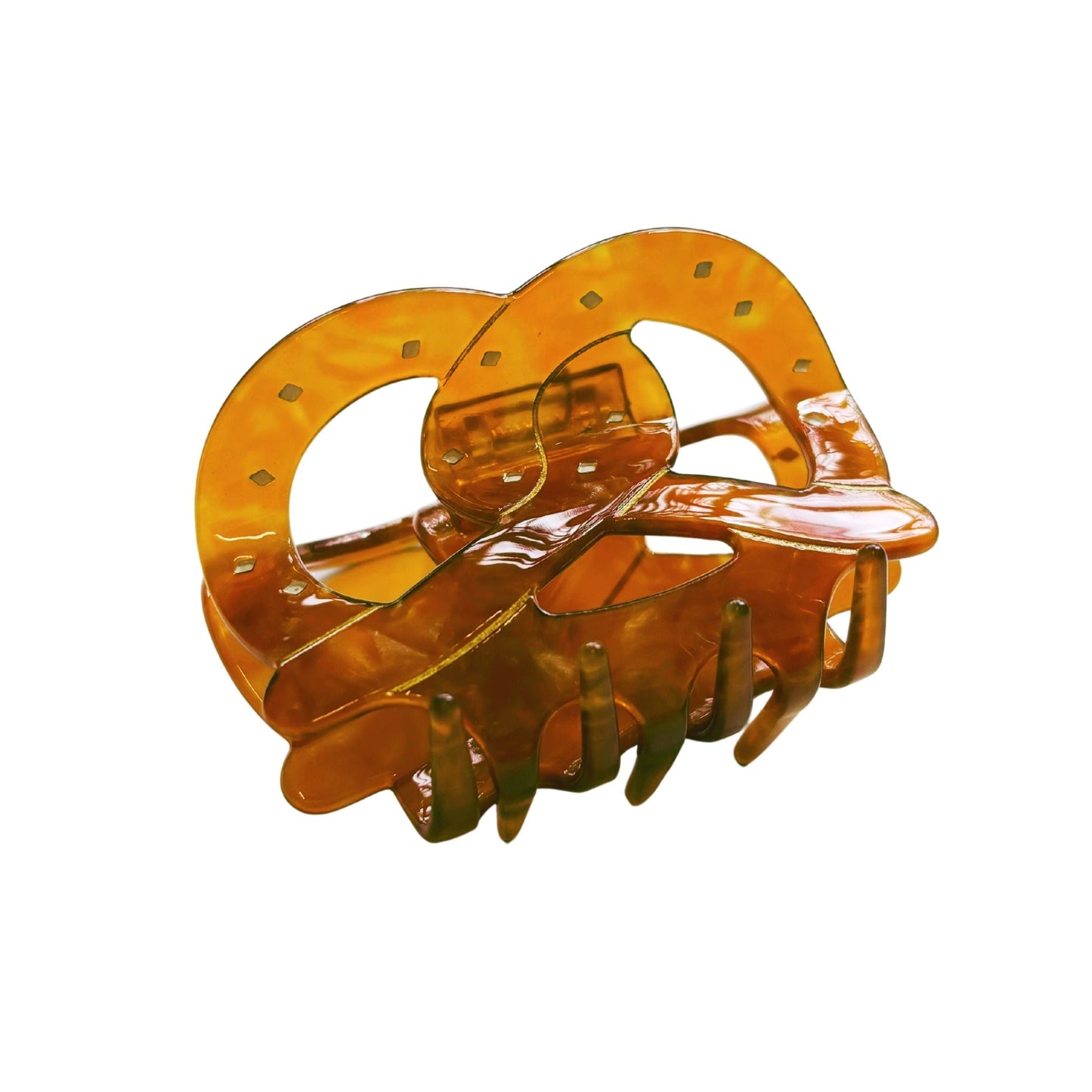 Velvet Claws Pretzel Hair Claw | Claw Clip in Velvet Travel Bag