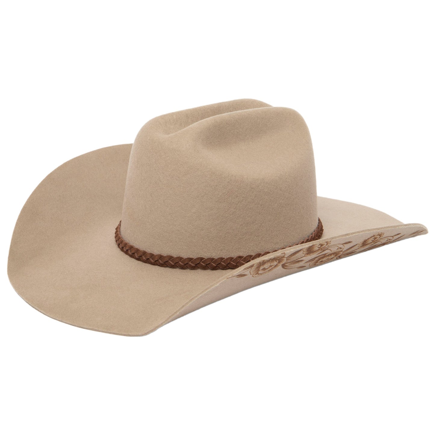 Women's Suede Braid Band Cowboy Hat by Wrangler