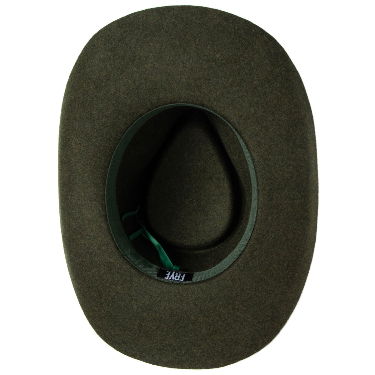 Wool Cowboy Hat with Pinch Crown and Feather by FRYE