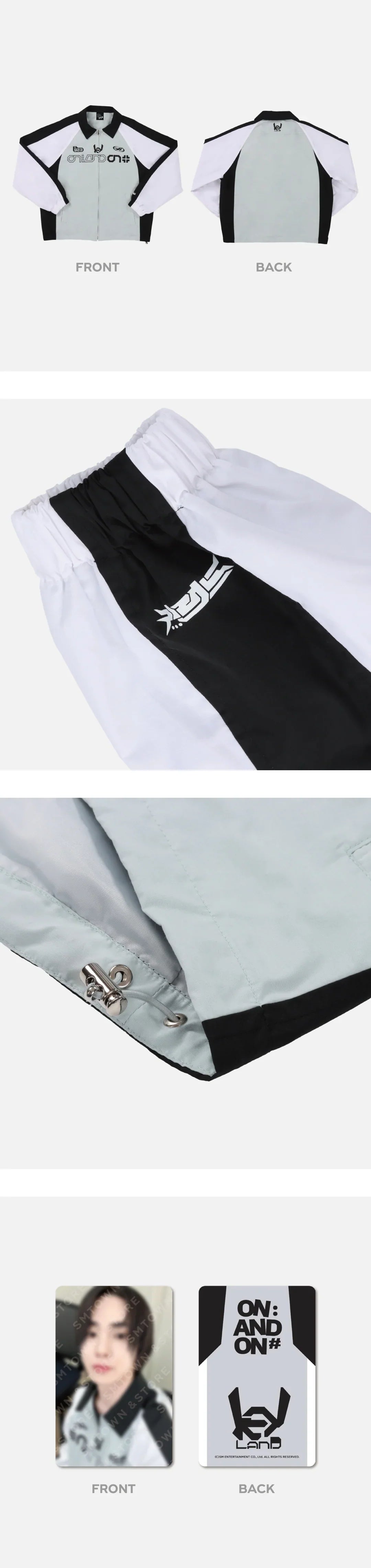 SHINee Key - On : And On # 2024 Keyland Official MD Wind Breaker + Photo Card Set