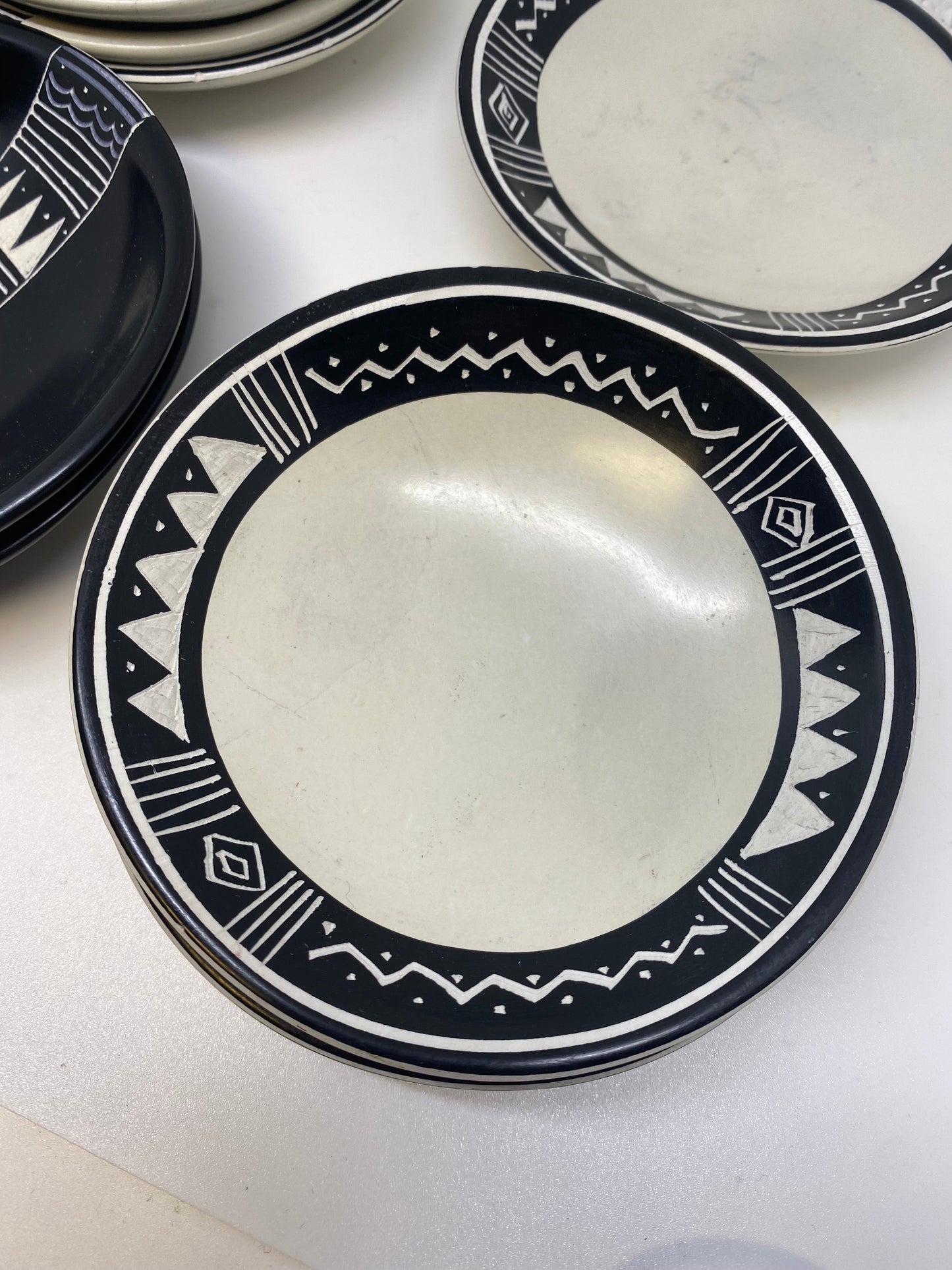 Graphic Soapstone trinket dish