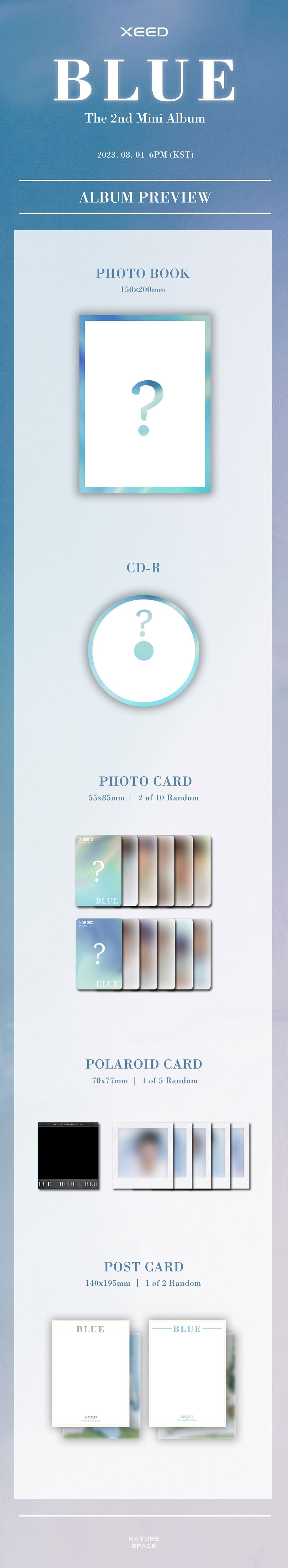 Xeed 2nd Mini Album - Blue