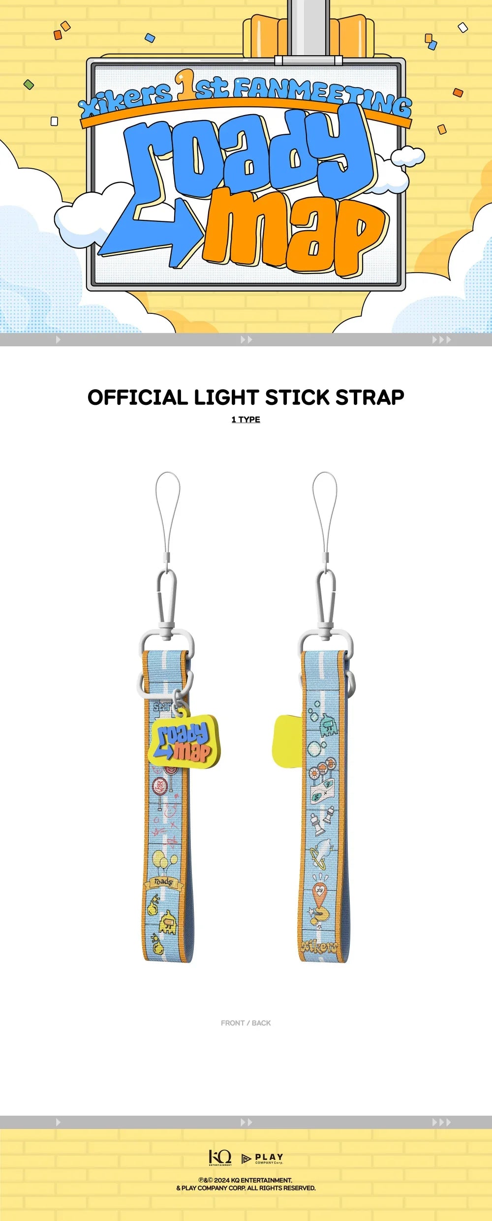 Xikers - Roadymap 1st Fan Meeting Official MD Official Light Stick Strap