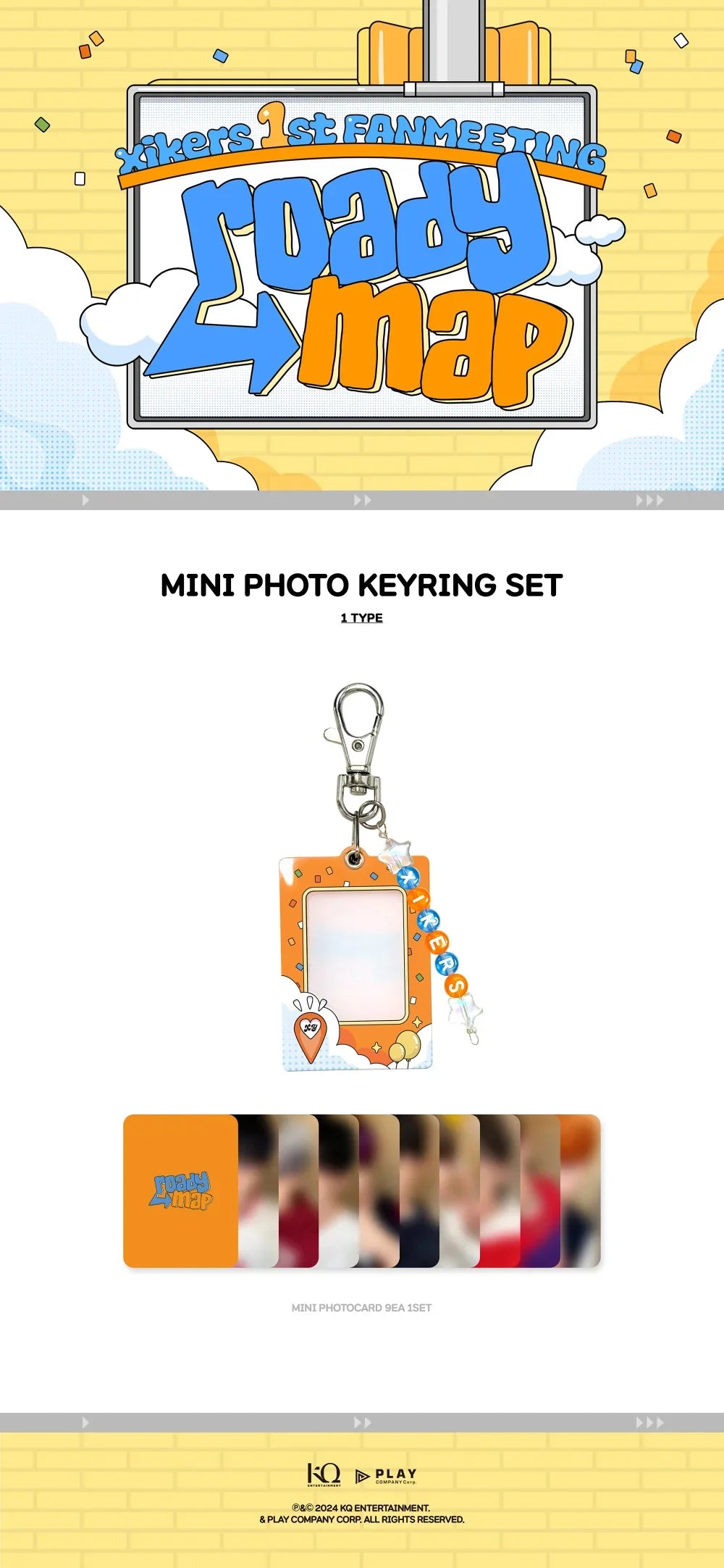 Xikers - Roadymap 1st Fan Meeting Official MD Mini Photo Keyring Set