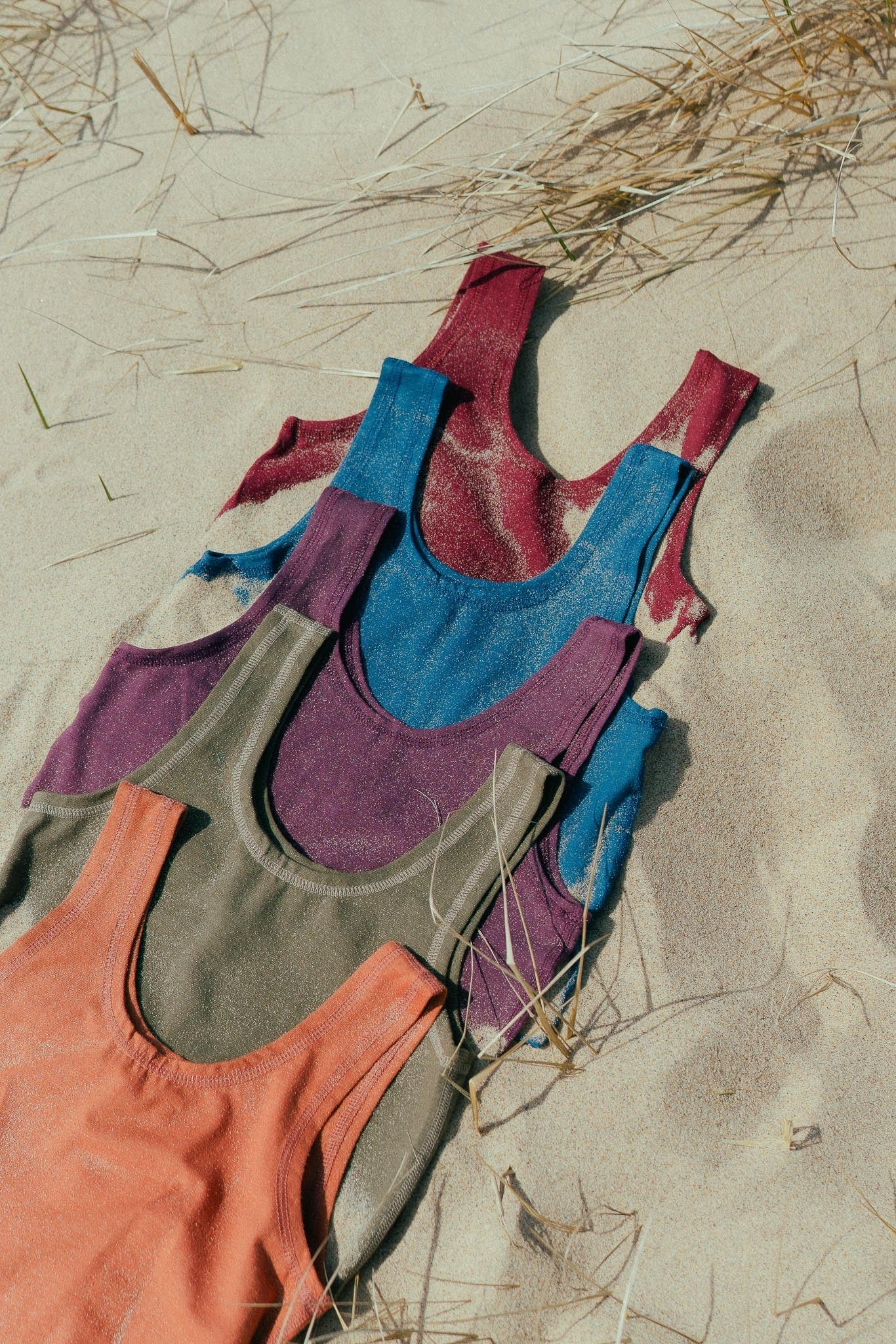 Yoga Crop Tank in Azure