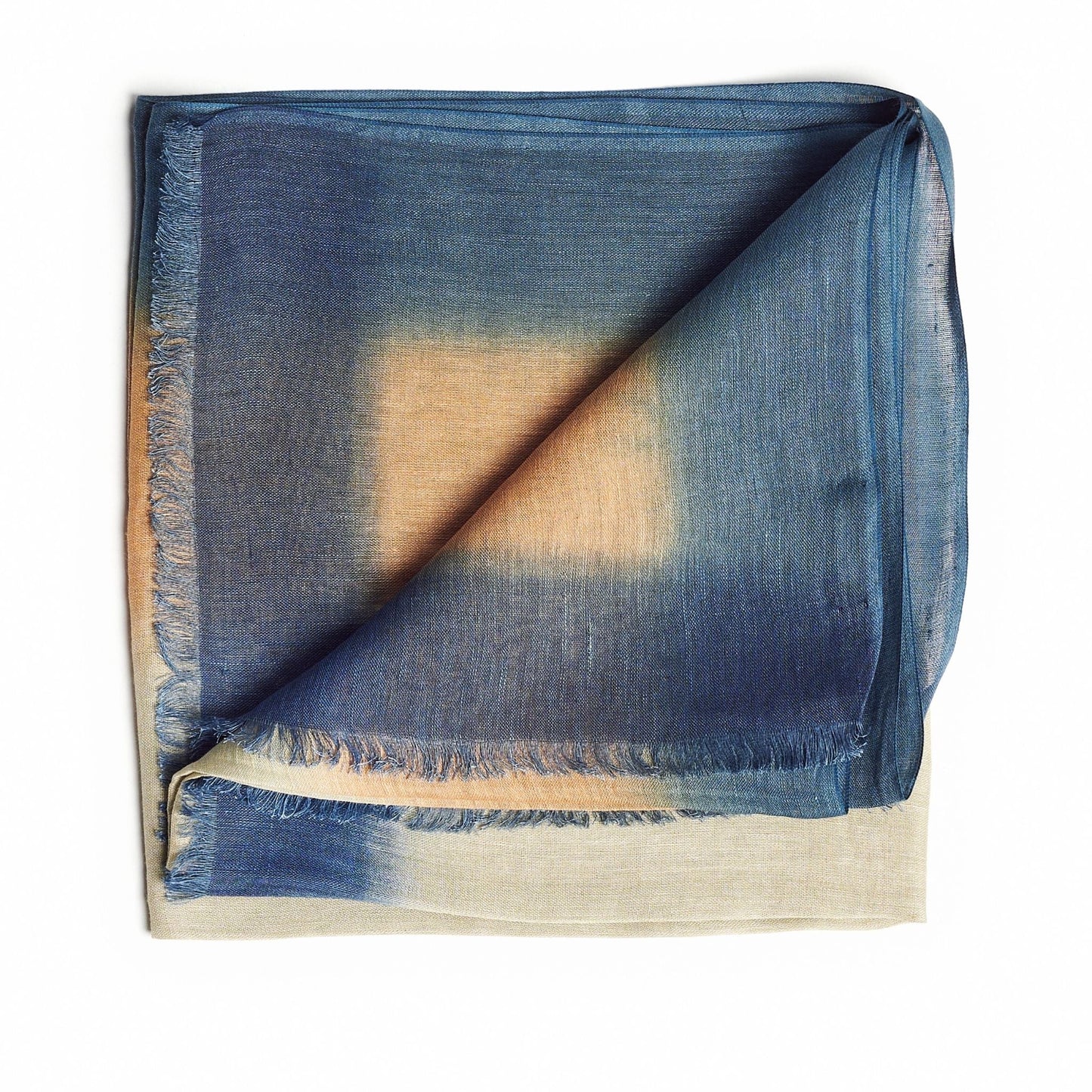 Mahogany Sky Soft Linen Silk Handloom Scarf
