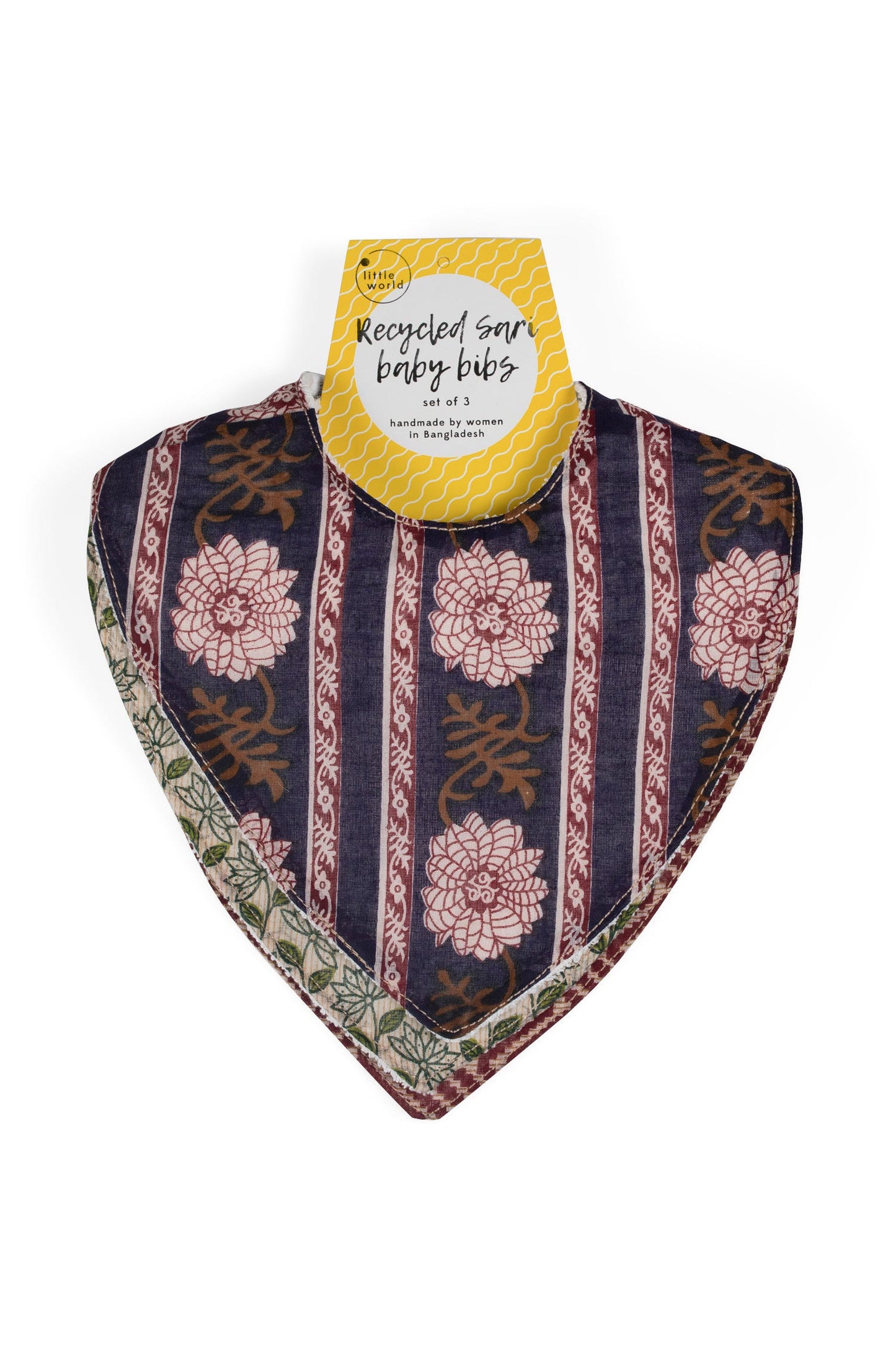 Upcycled Sari Baby Bibs