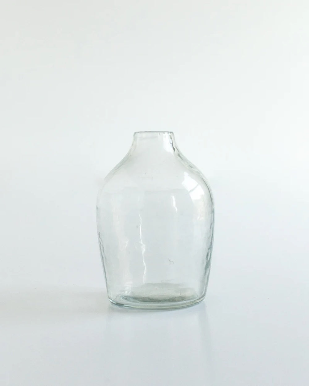 S/3 Hammered Glass Bud Vases - Clear