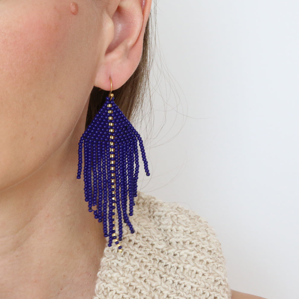 Raya Navy Earrings