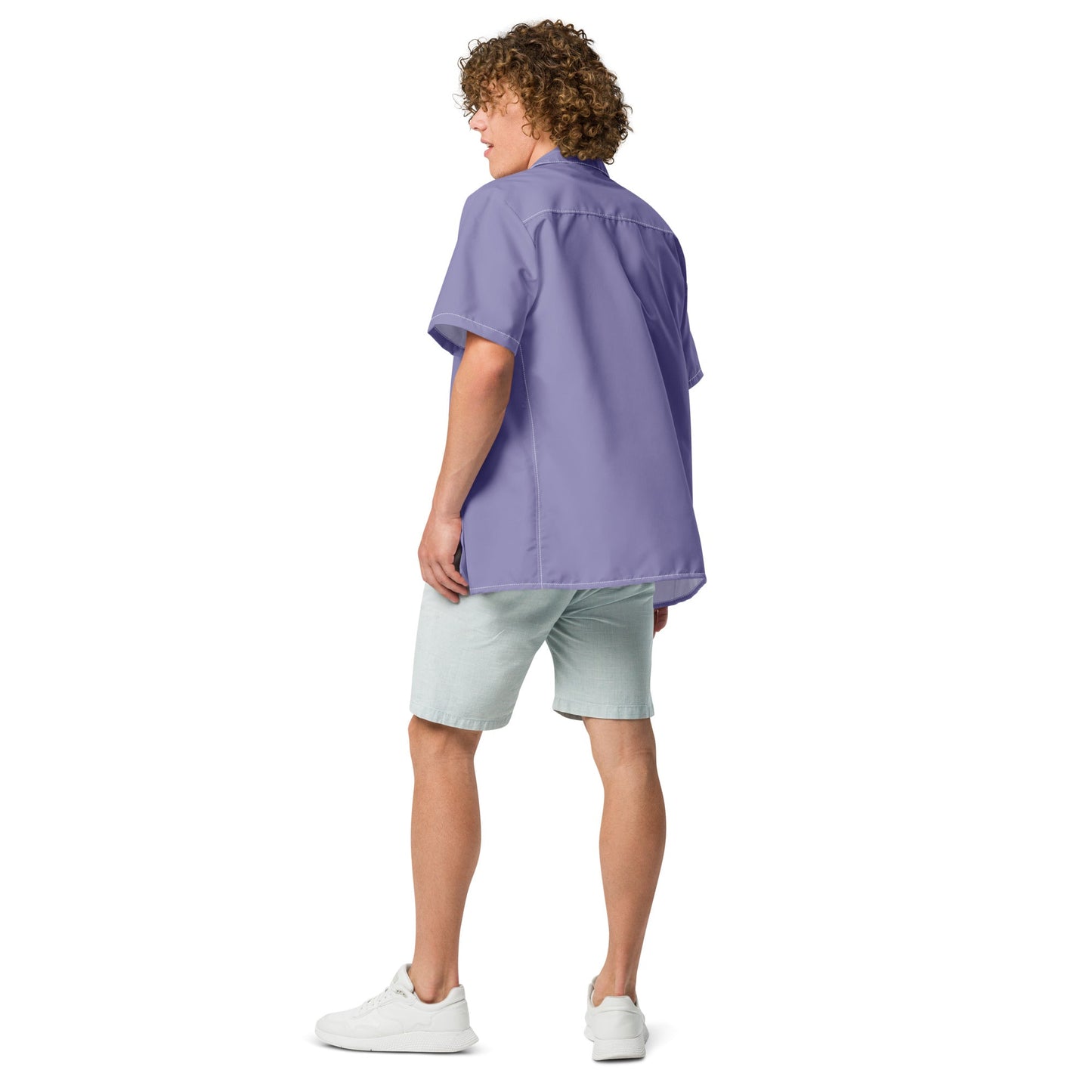 Labelless Urchin Purple Button Down Camp Shirt