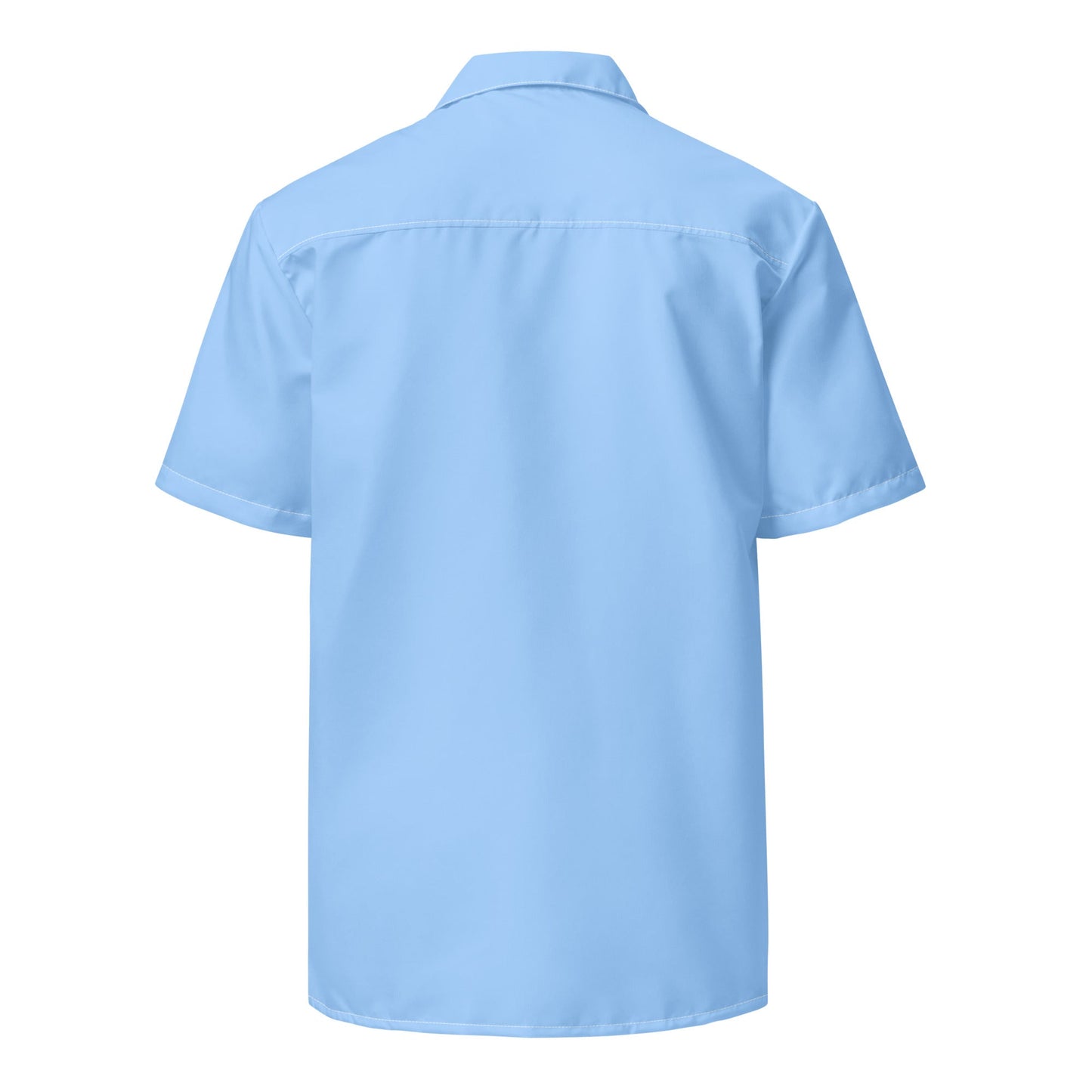 Labelless Island Sky Blue Button Down Camp Shirt