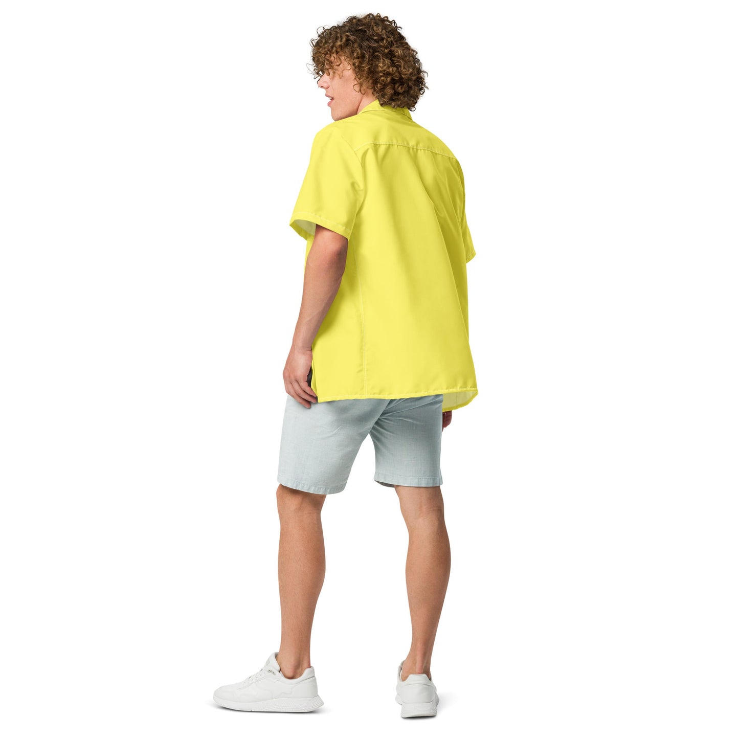 Labelless Banana Yellow Button Down Camp Shirt