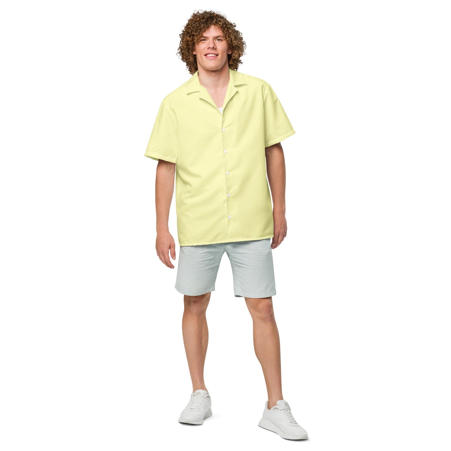 Labelless Butter Yellow Button Down Camp Shirt