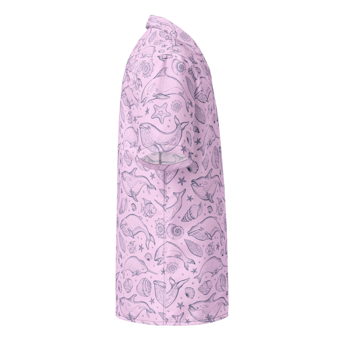 Pink Whale Pod Pattern Hawaiian Shirt – IslandLux Vacation Collection