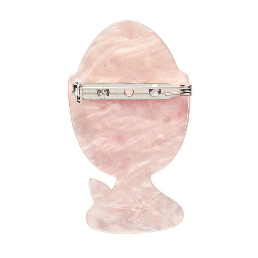 All Yolks Aside Egg Cup Brooch by Erstwilder