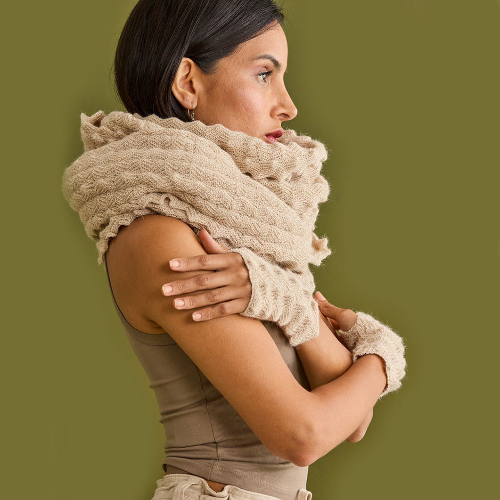 Andean Crochet Alpaca Scarf