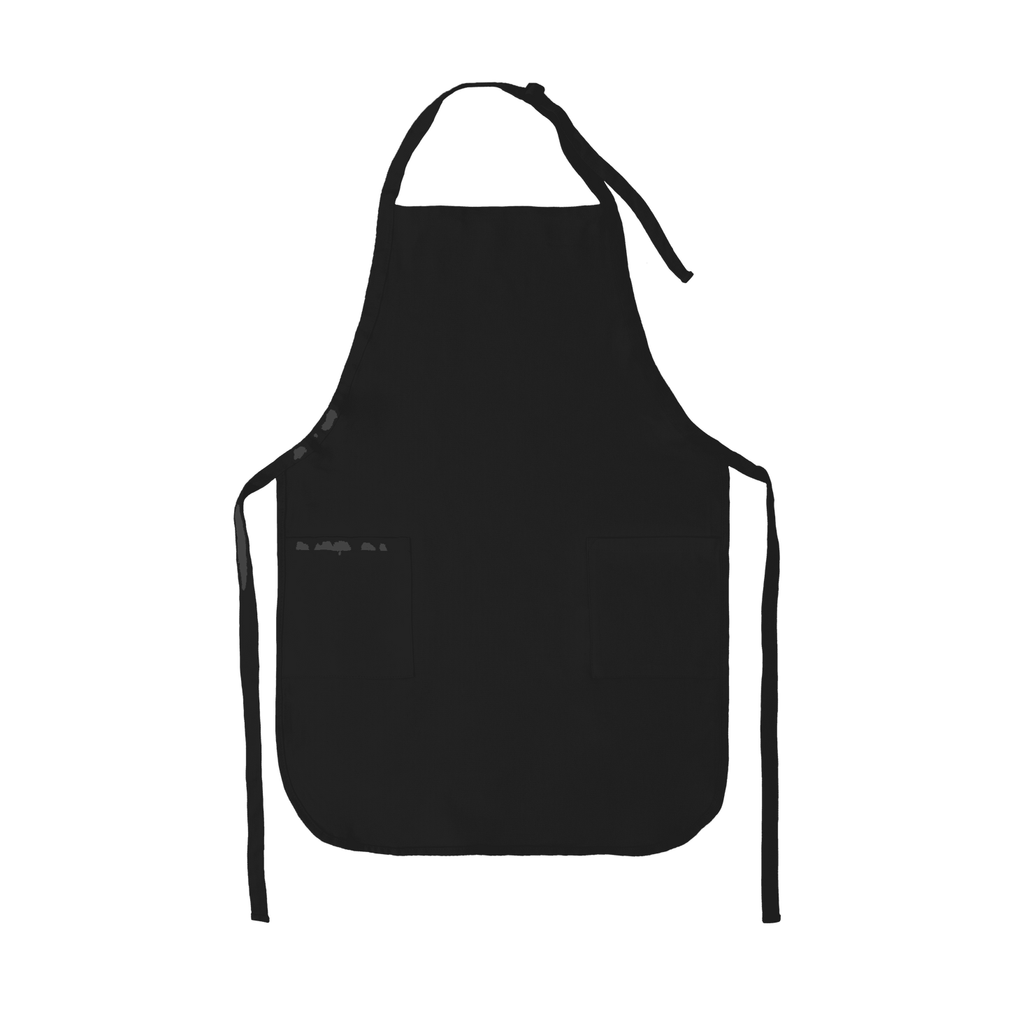 Apron with Patch Pockets Adjustable Neck Strap With Buckle