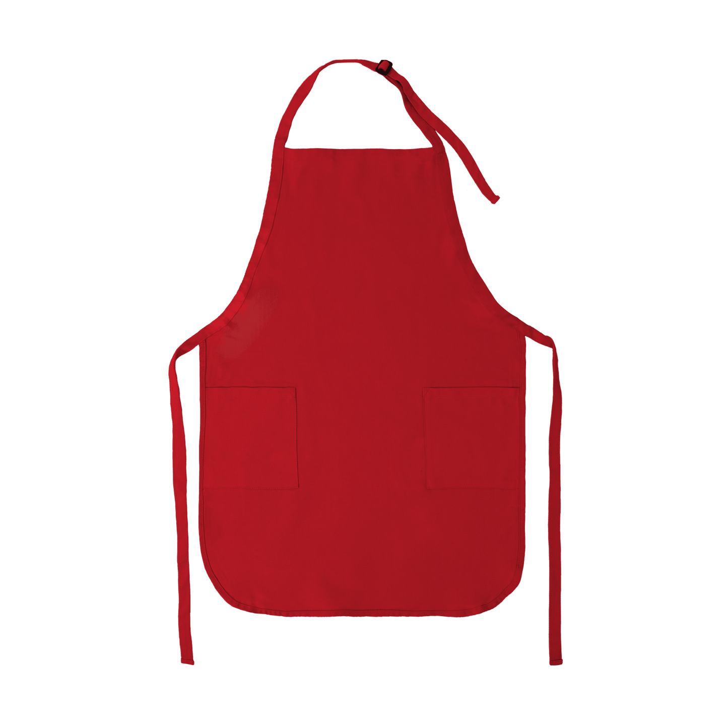 Apron with Patch Pockets Adjustable Neck Strap With Buckle