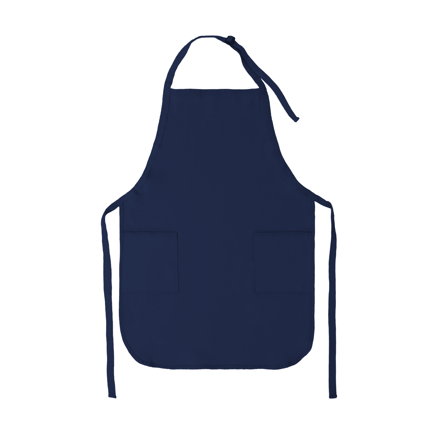 Apron with Patch Pockets Adjustable Neck Strap With Buckle