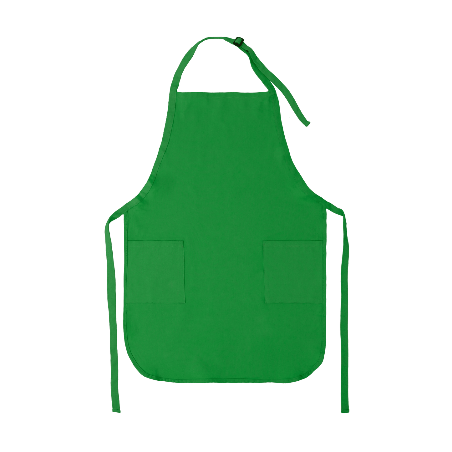 Apron with Patch Pockets Adjustable Neck Strap With Buckle