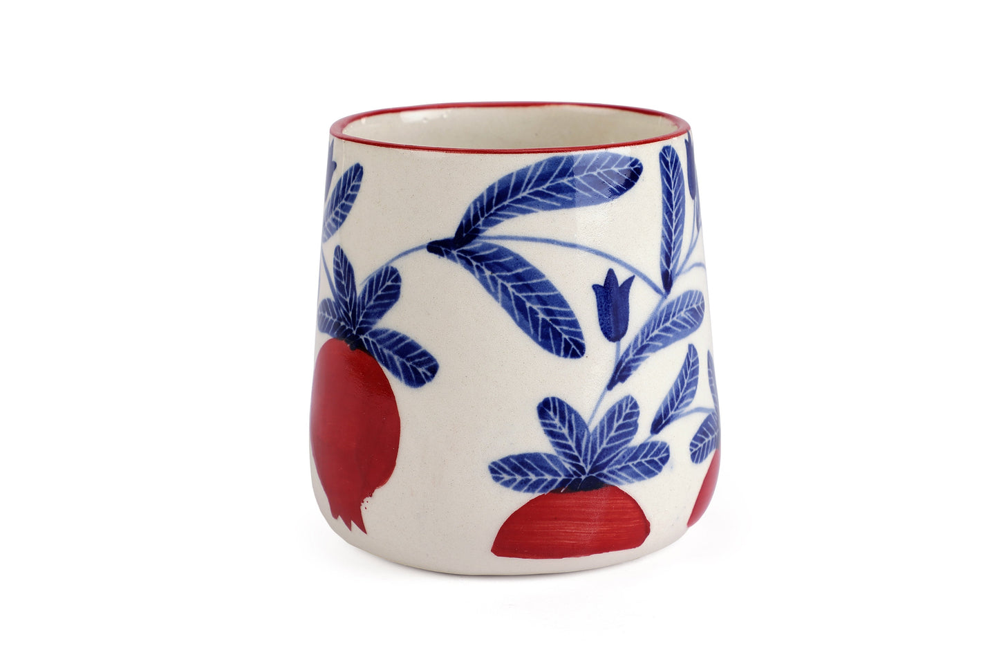 Anaar Coffee Mug- Red , 3.5 X 3 Inches ( Set of 4 )